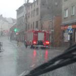 Ulewa w Sępólnie Krajeńskim. fot Maciej Bór/Weekend FM