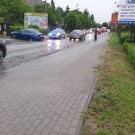 Ulewa w Sępólnie Krajeńskim. fot Maciej Bór/Weekend FM