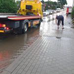 Ulewa w Sępólnie Krajeńskim. fot Maciej Bór/Weekend FM
