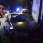 Zderzenie busa z osobówką w Rzeczenicy. fot. OSP Rzeczenica