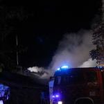 Pożar stolarni w Kościerzynie. fot. Klaudia Cieplińska-Bednarek/Weekend FM